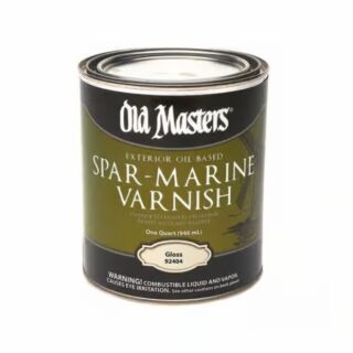Old Masters, Spar-Marine Varnish, Exterior Oil-Based, Clear Gloss, Quart