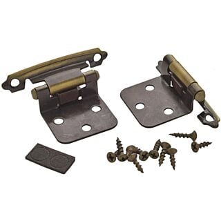 Amerock BPR3429AE Cabinet Hinge, Antique Brass