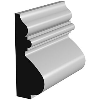 Millwork Design by Oxford AB009, 11/16 in. x 1-7/8 in. Shoe,Panel or Cap Moulding,  Primed Finger-Jointed Pine, 16 ft.