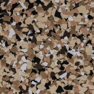 Simiron Decorative Chip Flakes, 1/4 in. Flake Size, Outback, 40 lbs.