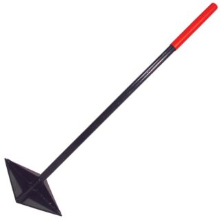 RAZOR-BACK Dirt Tamper, 10 in. Square Blade, Steel Blade, Steel Handle