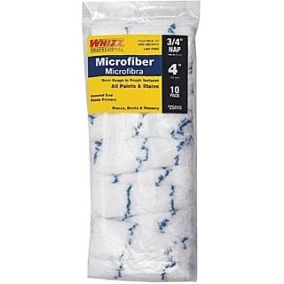 Whizz® 4 in. x 3/4 in. Microfiber Mini Blue Stripe Roller Cover, 10-Pack