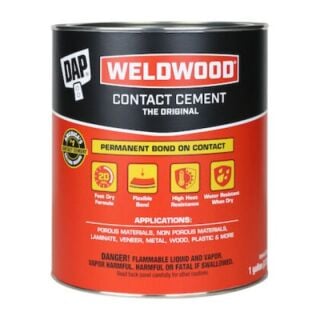 DAP® 00273 Weldowood Original Contact Cement, Tan, Gallon