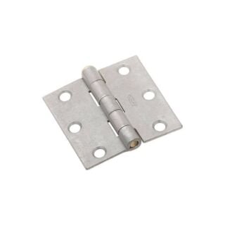 National Hardware N208-827 Broad Hinge, 43 lb Weight Capacity, Galvanized Cold Rolled Steel