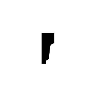 Duration Moulding & Millwork 15/16 in. x 2-1/4 in. Solid Crown Moulding, Poly-Ash, 8 ft.