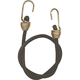 KEEPER 06180 Bungee Cord, Hook End, 24 in L, Rubber, Black