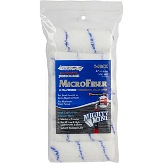ArroWorthy® 4 in. x 9/16 in. Nap, Mighty Mini Jumbo Cage, Microfiber Roller Cover, 6 Pack