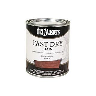 Old Masters Fast Dry, Interior Oil-Based Stain, Red Mahogany, Quart