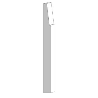 Metrie (M86) 9/16 in. x 7-1/4 in. x 16 ft. Contemporary Base Moulding, Primed Finger-Jointed Pine