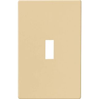 Eaton Wiring Devices PJS1V Mid-Size Wallplate, 1-Gang, Polycarbonate, Ivory