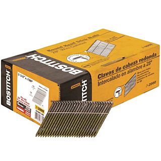 Bostitch Collated 2-3/8 in. x .120, 28 Degree Stick Framing Nail, 2,000 Count