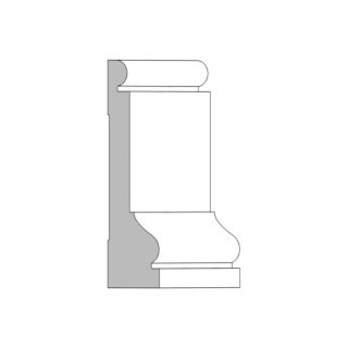 Millwork Design by Oxford (M33) 1-3/16 in. x 4-1/2 in. x 16 ft. Casing, Primed Finger-Jointed Pine