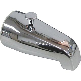 Worldwide Sourcing 24501-3L Bathtub Spout with Diverter, Zinc, Chrome