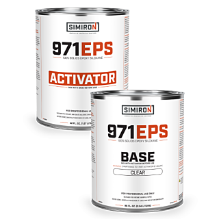 Simiron 971EPS High Solids Epoxy Siloxane Clear Topcoat, Satin, 1 Gallon Kit