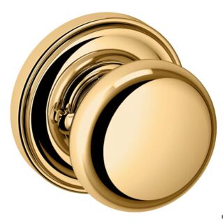 Baldwin Estate 5015 Classic Knob with 5048 Rose, Privacy, Non-Lacquered Brass (031)