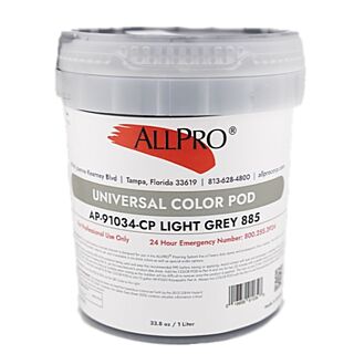 AllPro Epoxy Floor Coatings, Universal Color Pod, Light Grey 885, 1 Liter