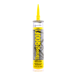Sashco Through the Roof!, Elastomeric Sealant, Clear, 10.5 fl. oz.
