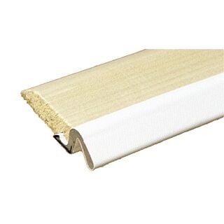 Randall Wood Door Weatherstrip with Q-Lon, Top & Sides, Clam, White