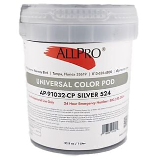 AllPro Epoxy Floor Coatings, Metallic Color Pod, Silver 524, 1 Liter