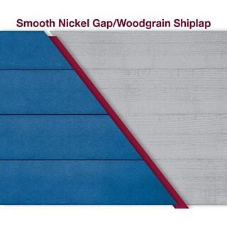 1 in. x 8 in. x 16 ft. TruExterior Reversible Siding - Smooth Nickel Gap / Woodgrain Shiplap