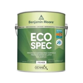 Benjamin Moore Eco Spec Interior Water-Based Primer, White, Gallon