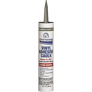 Phenoseal®  Does It All!®  Vinyl Adhesive Caulk, Gray, 10 fl. oz.