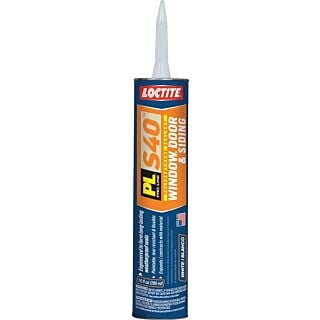 Loctite PL S40 Window, Door & Siding Sealant, White, 10 fl. oz.
