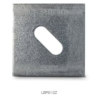 Simpson Strong-Tie LBPS Light Bearing Plate with Slotted hole, 1/2 in. Bolt,  ZMAX®