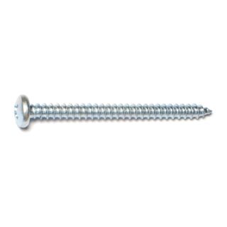 MIDWEST #14 x 2-1/2 in. Zinc Plated Steel Combo Pan Head Sheet Metal Screws, 20 Count