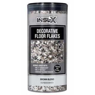 INSL-X Decorative Floor Flakes, Brown Blend, 12 oz.