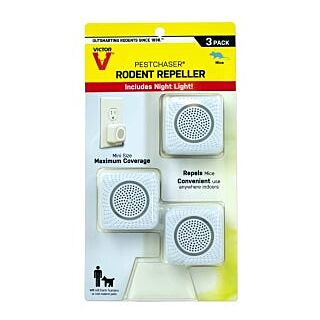 Victor PestChaser Rodent Repellent, Plug-In, 3 Pack