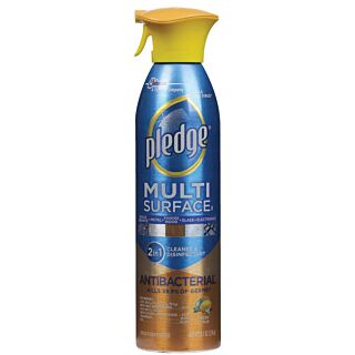 Pledge Multi-Surface Citrus Antibacterial Cleaner, 9.7 oz. Spray Can