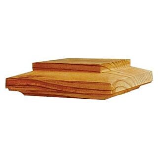 Nantucket Post Cap, Cedar, Fits 4 x 4 Wood Post