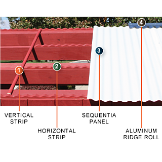 Sequentia 8 ft. Wood Support Strip - Vertical