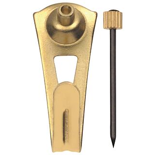 OOK 50024 Picture Hanger, 30 lb Weight Capacity, Steel, Brass