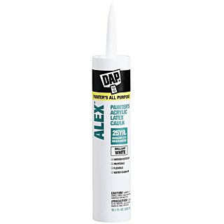 DAP® ALEX® Painter’s Acrylic Latex Caulk, White, 10.1 fl. oz.