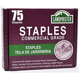 U-Shaped Fabric and Garden Staple, 4 in. x 1 in., Carbon Steel, 75 Count