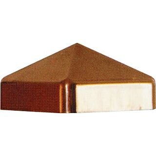 Jaki Jorg Copper Pyramid Post Cap, Fits 5 x 5 Wood Post