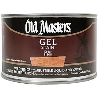 Old Masters, Oil-Based Gel Stain, Cedar, Pint