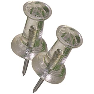 HILLMAN 122640 Push Pin, 5 in L, Clear Snap-Pak