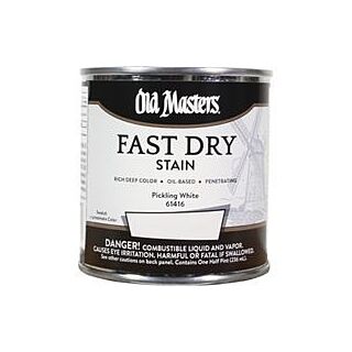 Old Masters Fast Dry, Interior Oil-Based Stain, Pickling White, 1/2 Pint