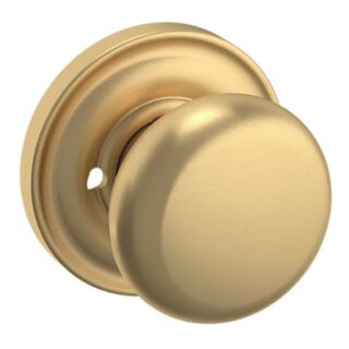 Baldwin Estate 5015 Classic Knob with 5048 Rose, Privacy, Vintage Brass (033)