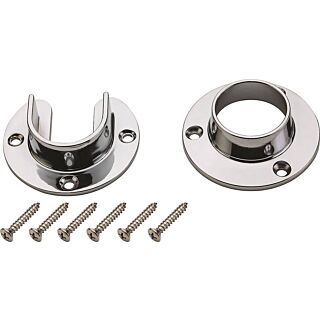 National Hardware V8600 Series S822-080 Closet Flange Set, Zinc, 1 Pack