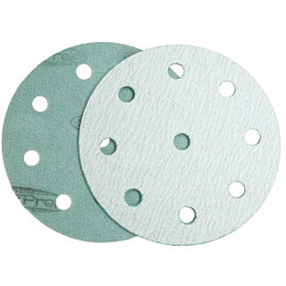SurfPrep 5 in. Blizzard 9-Hole Hook & Loop Film Abrasive Disc, 120 Grit, 100-Pack