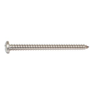 MIDWEST #12 x 3 in. 18-8 Stainless Steel Phillips Pan Head Sheet Metal Screws, 15 Count