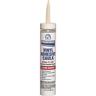 Phenoseal®  Does It All!®  Vinyl Adhesive Caulk, Almond, 10 fl. oz.