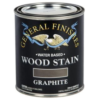 General Finishes® Wood Stain, Interior Water-Based, Graphite, Quart
