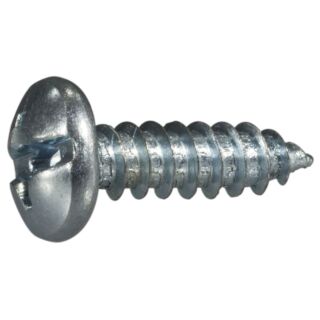 MIDWEST #12 x ¾ in. Zinc Plated Steel Combo Phillips Pan Head Sheet Metal Screws, 60 Count