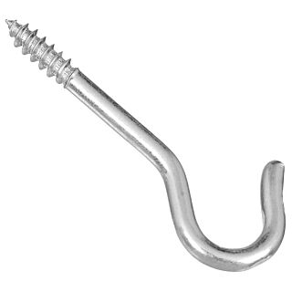 National Hardware V2040 Series N120-626 Ceiling Hook, 25 lb Working Load Limit, #10, Steel, Zinc