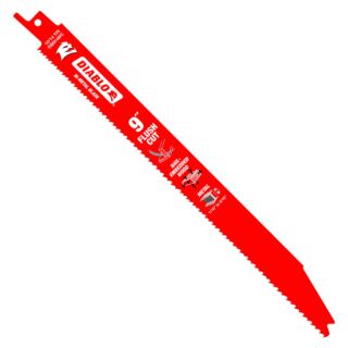 Diablo 9 in. Flush Cut Bi-Metal Reciprocating Blade for Nail-Embedded Wood, 5 Pack